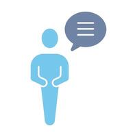 person concept line icon. Simple element illustration. person concept outline symbol design. vector