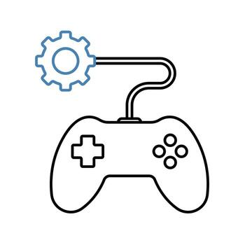 gamification concept line icon. Simple element illustration. gamification concept outline symbol design. vector
