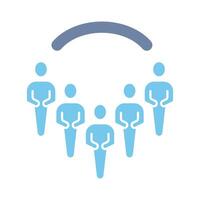 people concept line icon. Simple element illustration. people concept outline symbol design. vector