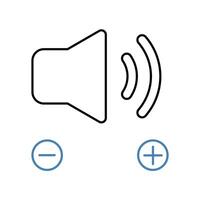 volume concept line icon. Simple element illustration. volume concept outline symbol design. vector