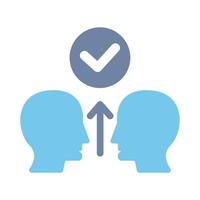 consent concept line icon. Simple element illustration. consent concept outline symbol design. vector