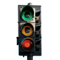 Illustration of a Traffic Light on Transparent Background for Various Design Applications png