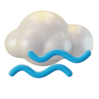 foggy weather 3d illustration png