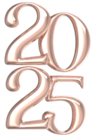 the number twenty five is made of gold and has a transparent background png