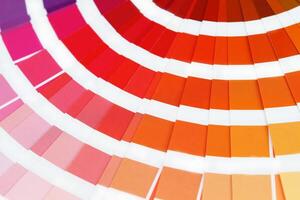 a close up of a color chart with many different colors photo