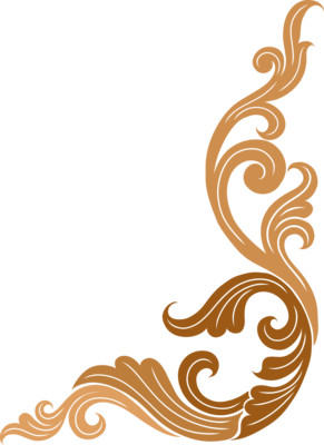 Decoration Corner frame of traditional Thai 51593539 PNG
