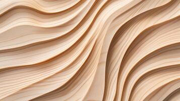 Wooden surface with textured patterns banner background copy space. Natural timber with curved ornament image backdrop empty. Wood decor concept composition top view, copyspace photo