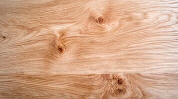 Smooth natural wood material surface banner background copy space. Timber piece pattern image backdrop empty. Carpentry and woodcraft concept composition top view, copyspace photo