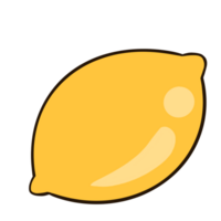 a lemon on a transparent background png