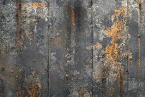 Rusty industrial metal surface with a textured pattern showing evidence of age and wear photo
