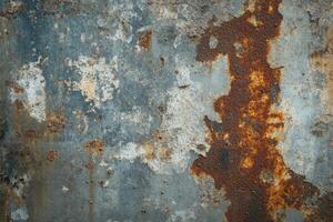 Rusty textured metal surface showing signs of wear and decay in an industrial setting photo