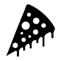 Triangular piece of Pepperoni Pizza icon vector