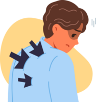 Betrayal and wounded back upset business man and kills motivation and desire to work with people. Problem of betrayal in corporate environment, due to competition between clerks for career growth png