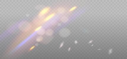 Rainbow reflection light prism effect on light background. Hologram glass dispersion, crystal flare leak shadow overlay. illustration vector