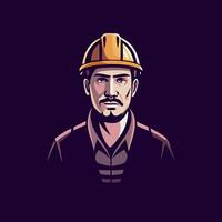 Professional engineer icon in flat style vector