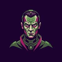 Flat icon of a game character vector