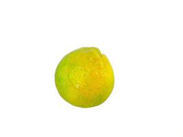 Citrus fruits isolated. single object of Lemon or lime on a white background. almost cooked photo