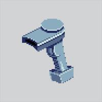 Barcode Scanner Transaction pixelated for the pixel art game and icon for website and game. old school retro. vector