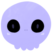Skull Cartoon Skull Halloween Cartoon Skull Watercolor Style png