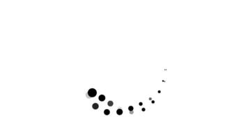 long snack dot rotate animated loading, cell animated motion graphic design video
