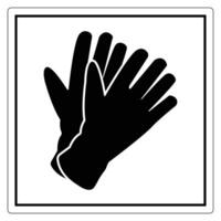 Black Silhouette of Gloves for Various Uses vector