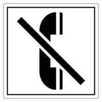 No Phone Calls Sign for Public Spaces vector