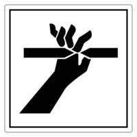 Break it with Hand Symbol for Illustration vector