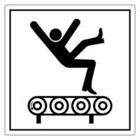 Warning Sign for Slippery Surface with Person Falling vector