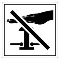 Hand Safety Sign with Restricted Access vector