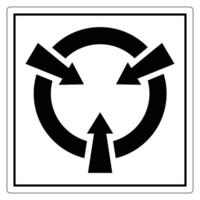 Circular Arrow Sign with Directional Arrows vector