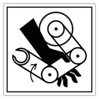 Safety Warning for Mechanical Equipment Use vector