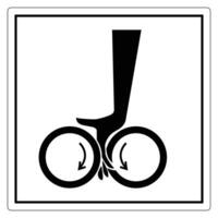 Unique Graphic of a Foot and Bicycle Symbol vector