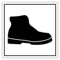Black Silhouette of a Stylish Boot Design vector
