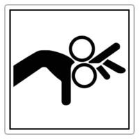 Simple Icon of Hand Reaching for Circle Shapes vector