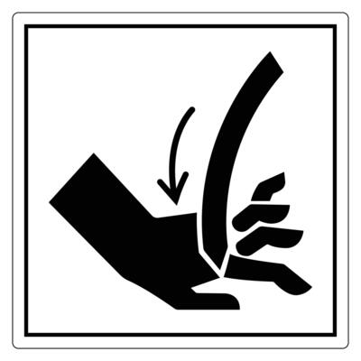 Warning Sign for Hand Injury Prevention
