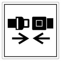 Seat Belt Safety Symbol for Vehicle Usage vector