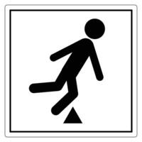 Caution Warning for Slipping Hazard Signage vector