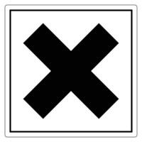 Simple Black Cross Symbol on White Background vector