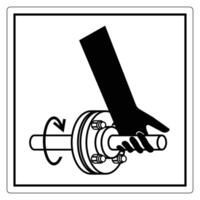 Hand Turning a Mechanical Component Illustration vector