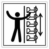 Safety Warning for Vertical Movement and Clearance vector