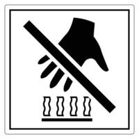 Hand Warning Against Contact with Hazardous Items vector