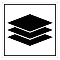 Layered Shapes Icon in Minimalistic Style vector