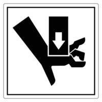 Hand with object warning sign illustration vector