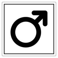 Male Symbol Icon in Simple Design vector