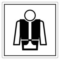 Simple Icon of a Safety Vest for Signage Use vector