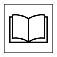 Open Book Icon for Education and Learning Concepts vector