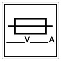 Electrical Component Symbol for Voltage and Current vector