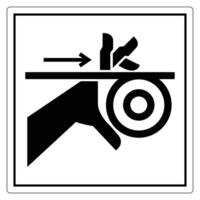 Safety Sign for Avoiding Contact with Sharp Objects vector