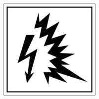Lightning Bolt Symbol in Black and White Design vector