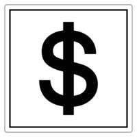 Dollar Sign Icon for Financial Themes vector